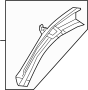 04684TLAA01ZZ Fender Rail (Left, Front, Upper, Lower)