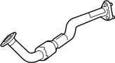 Pipe. Exhaust. A, EX. Intermediate. (Front). Exhaust Intermediate.