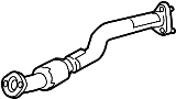 18210TLAA01 Pipe. Exhaust. A, EX. Intermediate. (Front)