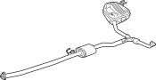 18307TLAA21 Exhaust Muffler (Rear)
