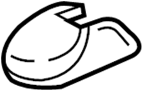 81505TLAA01ZA Seat Track Cover (Left, Front)