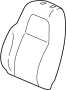 81527TNCA11 Seat Back Cushion (Left, Front)