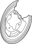 Brake Dust Shield (Left, Rear)