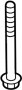 90176THA000 Suspension Crossmember Bolt (Front, Rear)