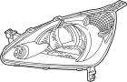 33151S9AA01 Headlight (Left)