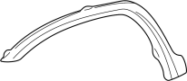 74165S9A000 Wheel Arch Molding (Left, Front)