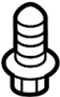 90101S10000 Wheel Arch Molding Screw
