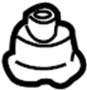 50711S9A000 Rubber. (RR). Mount. ING Bushing. INS A Differential. (Rear)