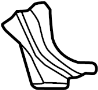 64736S9A000ZZ Frame Stiffener (Left, Rear, Upper)