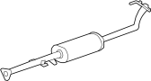 18220SXSA11 Pipe. Exhaust. B, EX. Intermediate. Center.