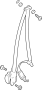 04818SWBA00ZA Seat Belt Lap and Shoulder Belt (Left)