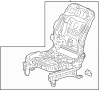 81526SWAA12 Seat Frame (Left, Front)
