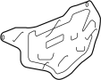 72361SWAA01 Door Water Deflector (Left, Front)