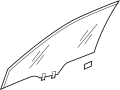 73350SWAA00 Door Glass (Left, Front)