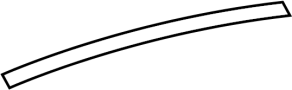 72965SWAA02 Door Window Molding (Left, Rear, Upper)