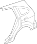 04646SWAA90ZZ Quarter Panel (Left, Rear)