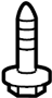 90183SNA000 Suspension Trailing Arm Bolt