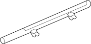 08L33SWA100C2 Step Assembly Black. Step bar. (Left)