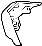 Door Mirror Trim Ring (Right, Upper, Lower)