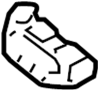 82191SNAA01ZC Seat Belt Guide (Rear)