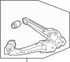 Arm. Trailing. (Right, Rear, Lower). Arm connected between.