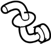 76825SAGH01 Liftgate Washer Hose (Rear)