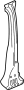 63610T5R315ZZ Body B-Pillar Reinforcement (Left, Lower)