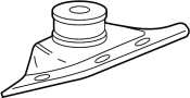 Image of Shock Mount. Upper mount. Front Right; Adaptive. image for your 2018 Jaguar XJR575   