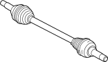 Image of CV Axle Assembly image for your 2003 Jaguar S-Type   