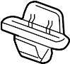 Image of Seat cushion pad retainer. image for your 2008 Jaguar X-Type   