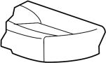 Image of Seat Cushion Pad image for your 2008 Jaguar X-Type  Base Wagon 