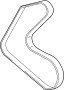 Image of Accessory Drive Belt image for your Jaguar XF  