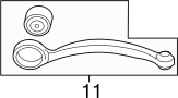 Image of Suspension Control Arm Bushing (Lower) image for your 2012 Jaguar XFR   