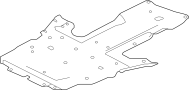 Image of Radiator Support Splash Shield image for your Jaguar XE  