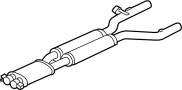 Image of Exhaust Pipe image for your 2009 Jaguar XF   
