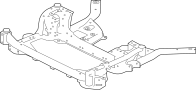 Image of Suspension Subframe Crossmember (Front) image for your 2020 Jaguar F-Pace 5.0L V8 A/T SVR Sport Utility 