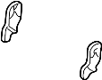 60931SL0000 Tie Down Hook (Left, Front)