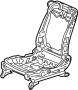 81526TK4A13 Seat Frame (Left, Front)