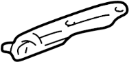 Bumper Cover Support Rail (Right, Front, Upper)