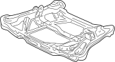 50310S87A01 Suspension Subframe Crossmember (Rear)