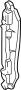 74105S3VA00 Fender Liner Seal (Right, Front, Rear)