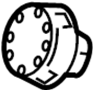 39053STXA02 Trip Odometer Reset Stem Knob