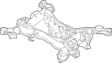 SUB - Frame. (2WD). Suspension crossmember. (Rear). Part has related.