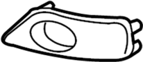 Fog Light Cover (Left, Front)