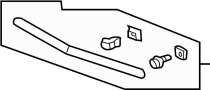 75120SEA003 Hood Molding (Front)