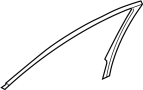 Door Window Molding (Right, Upper)