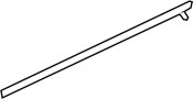 Door Window Belt Weatherstrip (Left, Front, Lower)