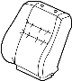 04815SJAA02ZF Seat Back Cushion Cover (Left)