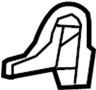Seat Back Recliner Adjustment Mechanism Cover (Left, Right)