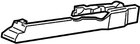 81669STKA11ZA Seat Track Cover (Left, Rear)